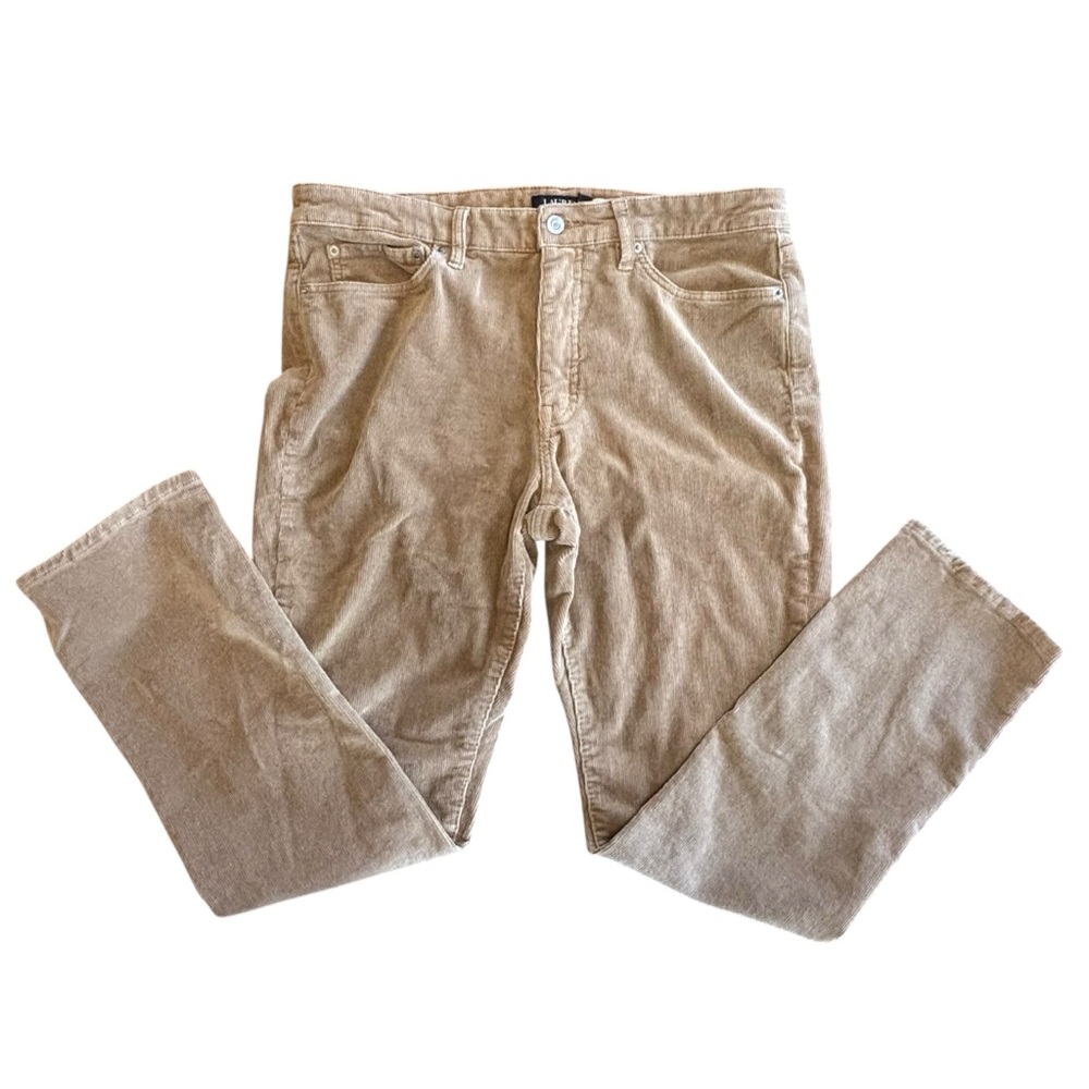 Lauren Ralph Lauren Corduroy Pants Women’s Size 16 Tan Straight Leg‎